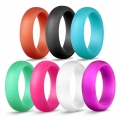 5.7MM Silicone Wedding Rings For Women