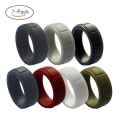 8.7MM Scale Pattern Mens Silicone Rings Wedding Bands 